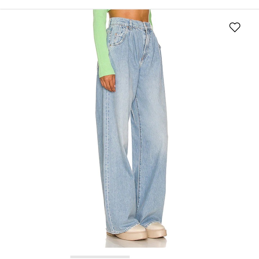 GRLFRND Chloe High Rise Pleated Wide Leg in Sawtelle Size 26